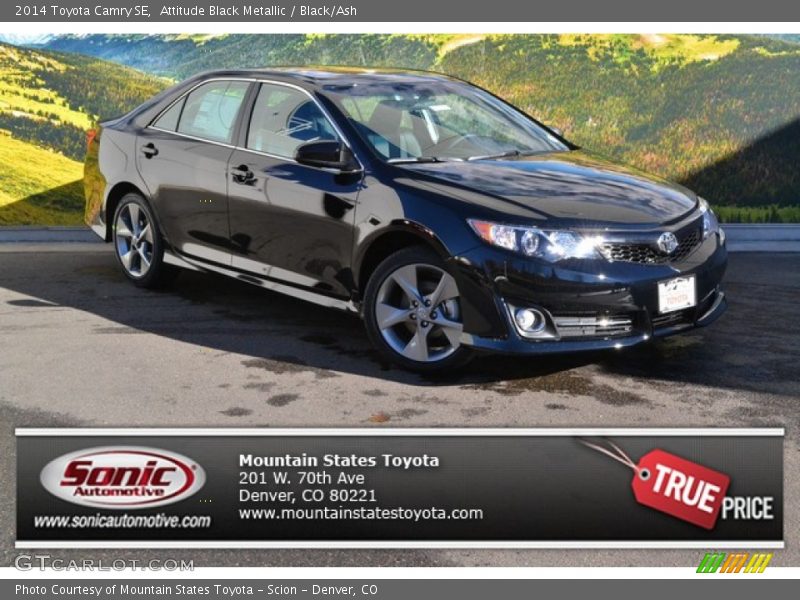 Attitude Black Metallic / Black/Ash 2014 Toyota Camry SE