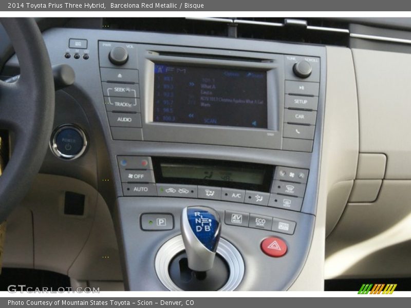 Barcelona Red Metallic / Bisque 2014 Toyota Prius Three Hybrid