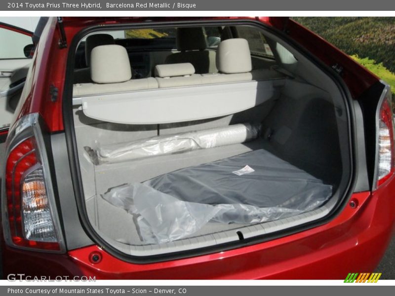 Barcelona Red Metallic / Bisque 2014 Toyota Prius Three Hybrid