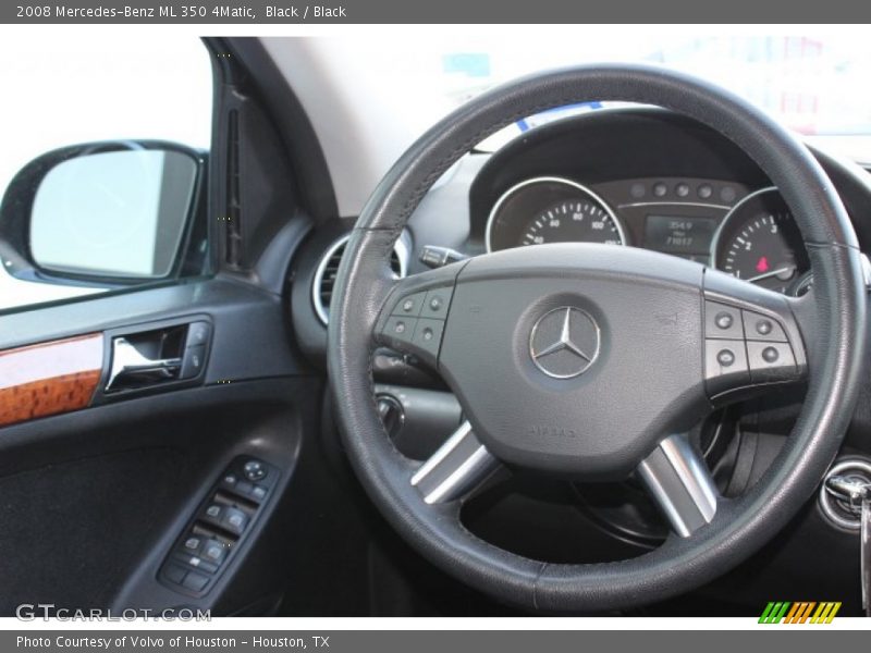 Black / Black 2008 Mercedes-Benz ML 350 4Matic