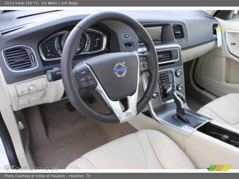 Ice White / Soft Beige 2014 Volvo S60 T5