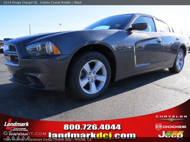 Granite Crystal Metallic / Black 2014 Dodge Charger SE