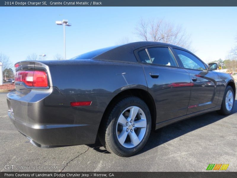 Granite Crystal Metallic / Black 2014 Dodge Charger SE