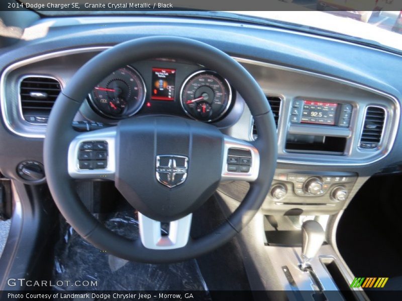 Granite Crystal Metallic / Black 2014 Dodge Charger SE