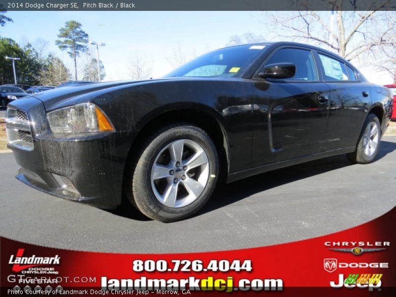 Pitch Black / Black 2014 Dodge Charger SE