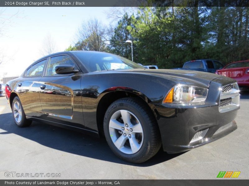 Pitch Black / Black 2014 Dodge Charger SE