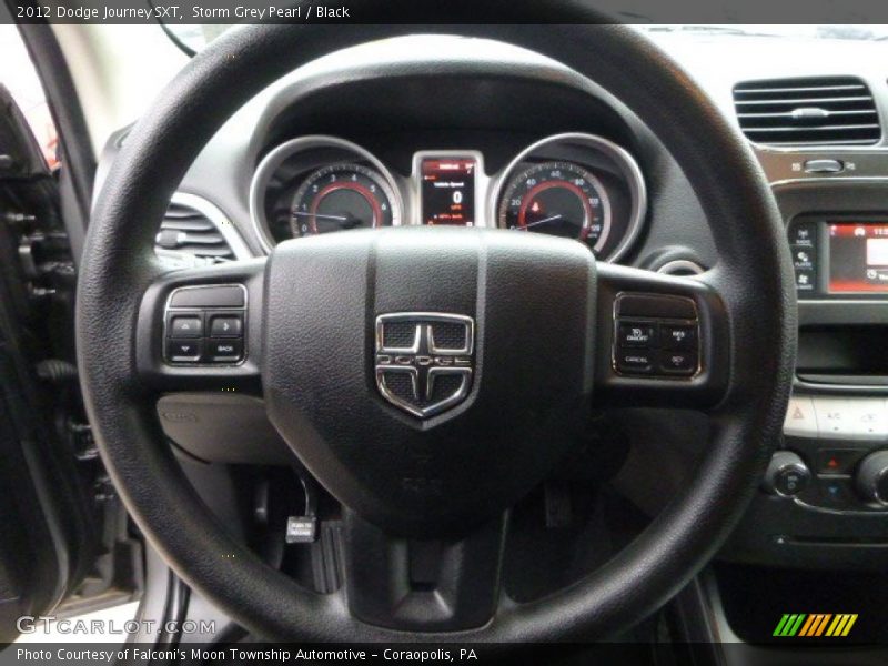 Storm Grey Pearl / Black 2012 Dodge Journey SXT
