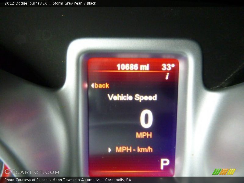 Storm Grey Pearl / Black 2012 Dodge Journey SXT
