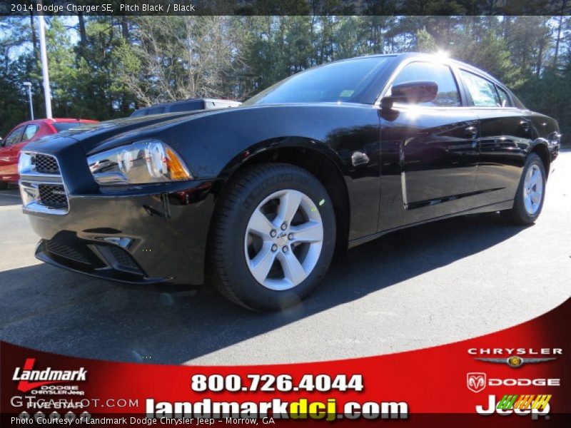 Pitch Black / Black 2014 Dodge Charger SE
