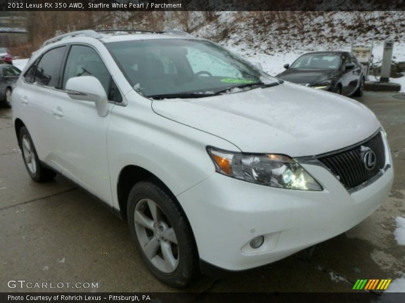 Starfire White Pearl / Parchment 2012 Lexus RX 350 AWD