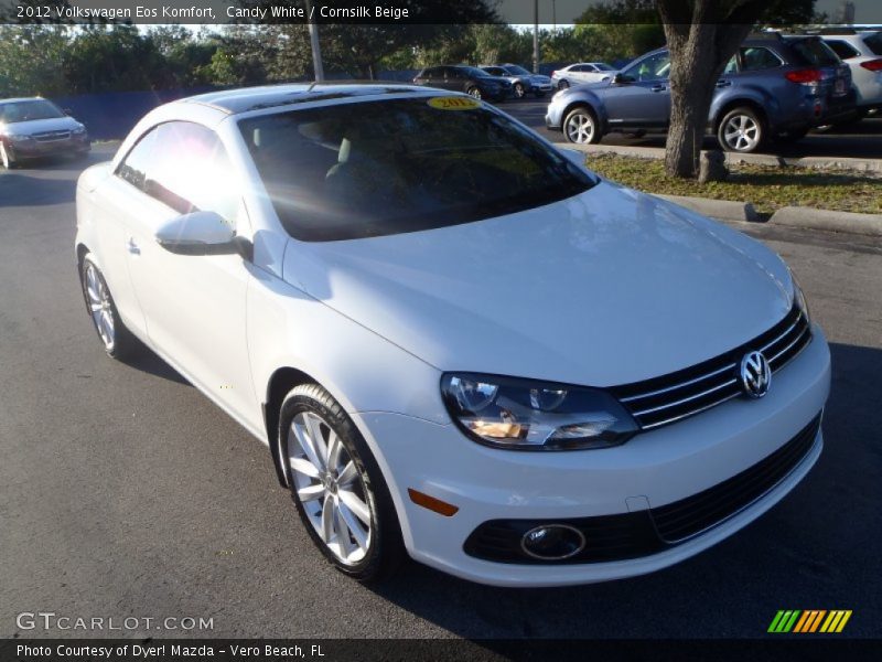 Candy White / Cornsilk Beige 2012 Volkswagen Eos Komfort