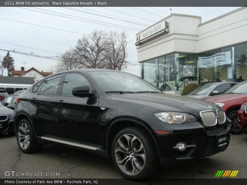 Black Sapphire Metallic / Black 2011 BMW X6 xDrive50i