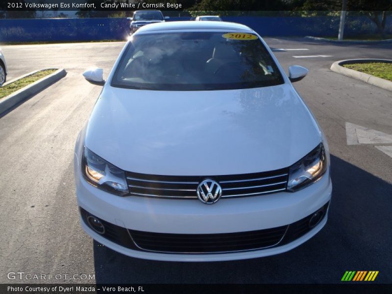 Candy White / Cornsilk Beige 2012 Volkswagen Eos Komfort