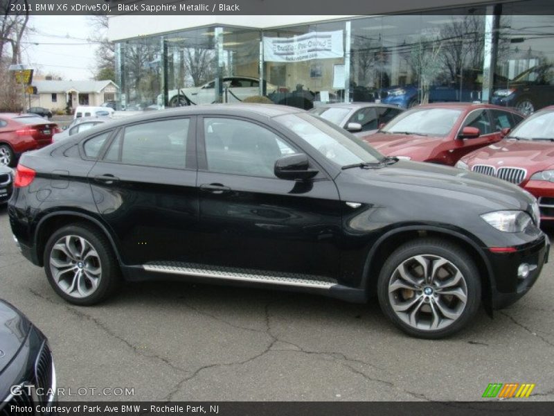 Black Sapphire Metallic / Black 2011 BMW X6 xDrive50i