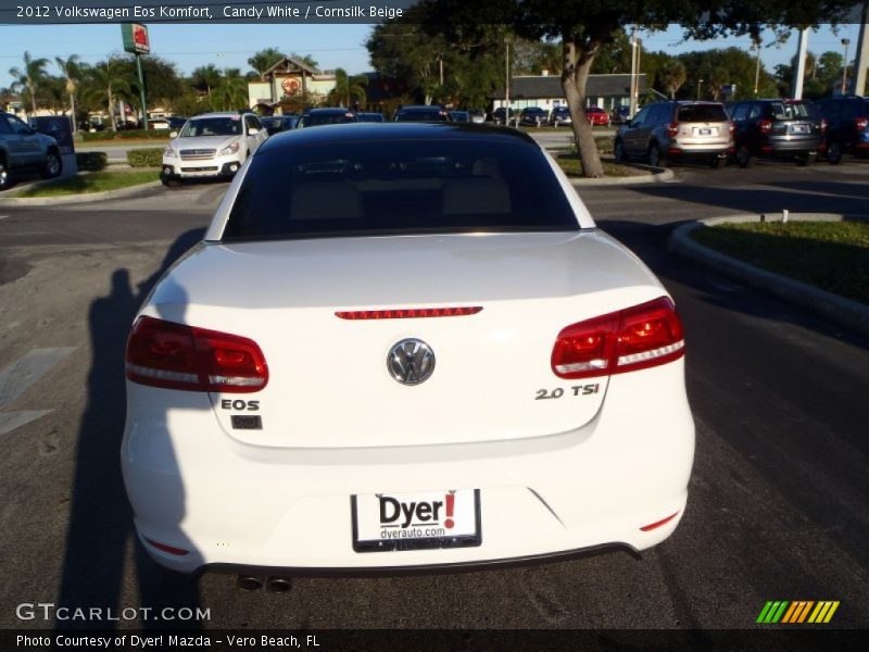 Candy White / Cornsilk Beige 2012 Volkswagen Eos Komfort