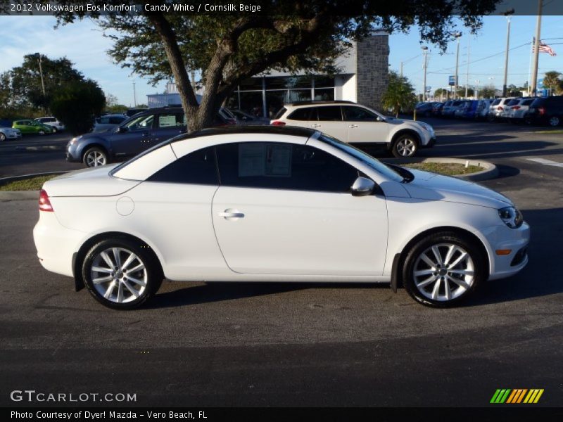Candy White / Cornsilk Beige 2012 Volkswagen Eos Komfort