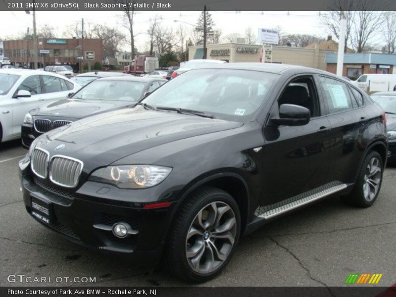Black Sapphire Metallic / Black 2011 BMW X6 xDrive50i