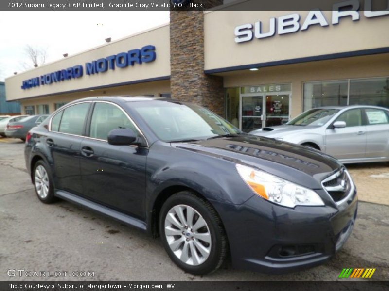 Graphite Gray Metallic / Off Black 2012 Subaru Legacy 3.6R Limited