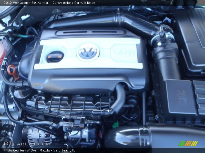 Candy White / Cornsilk Beige 2012 Volkswagen Eos Komfort