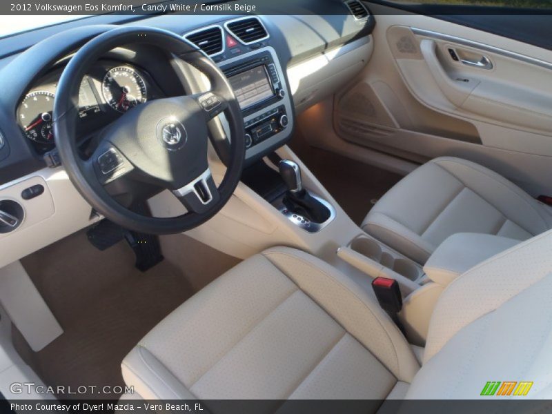 Candy White / Cornsilk Beige 2012 Volkswagen Eos Komfort
