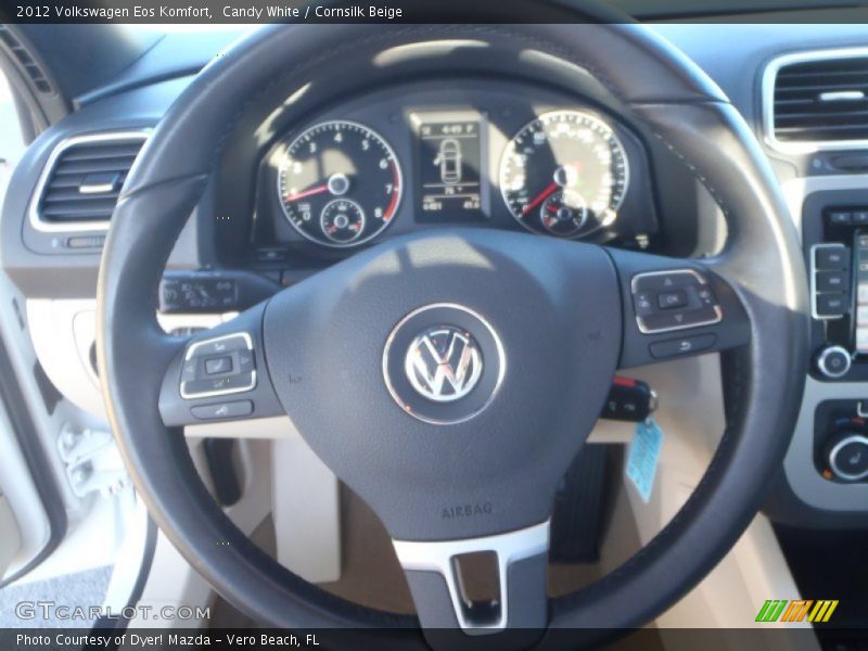 Candy White / Cornsilk Beige 2012 Volkswagen Eos Komfort