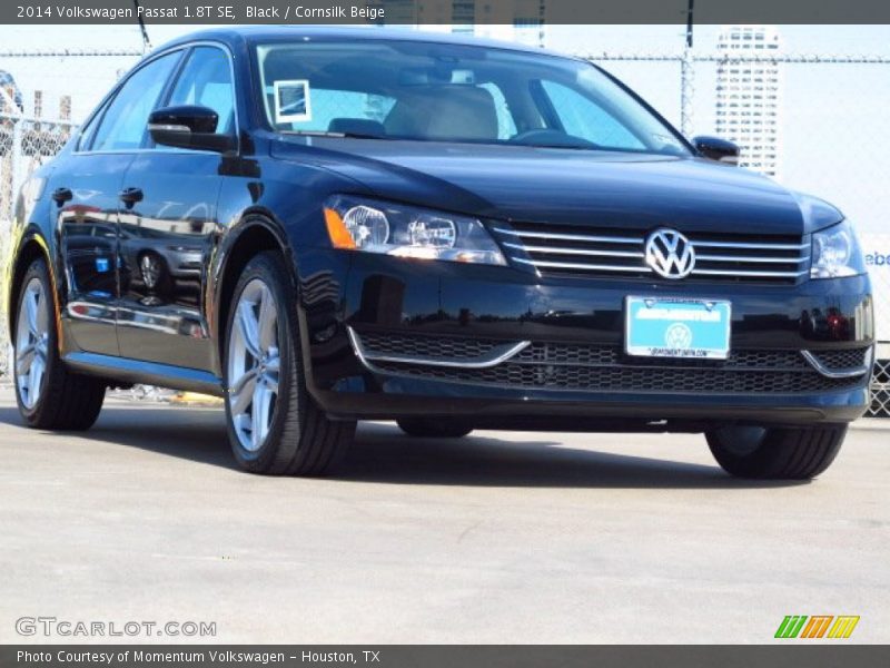 Black / Cornsilk Beige 2014 Volkswagen Passat 1.8T SE