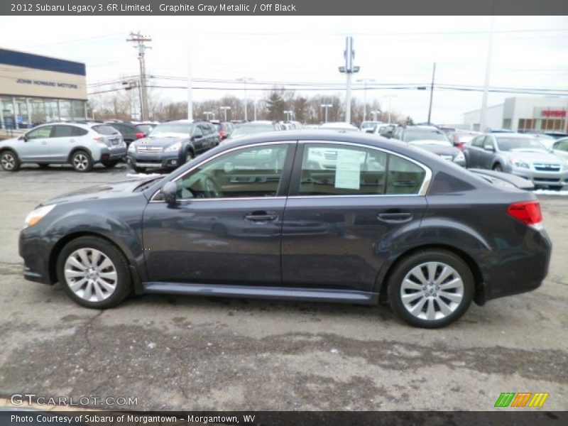 Graphite Gray Metallic / Off Black 2012 Subaru Legacy 3.6R Limited