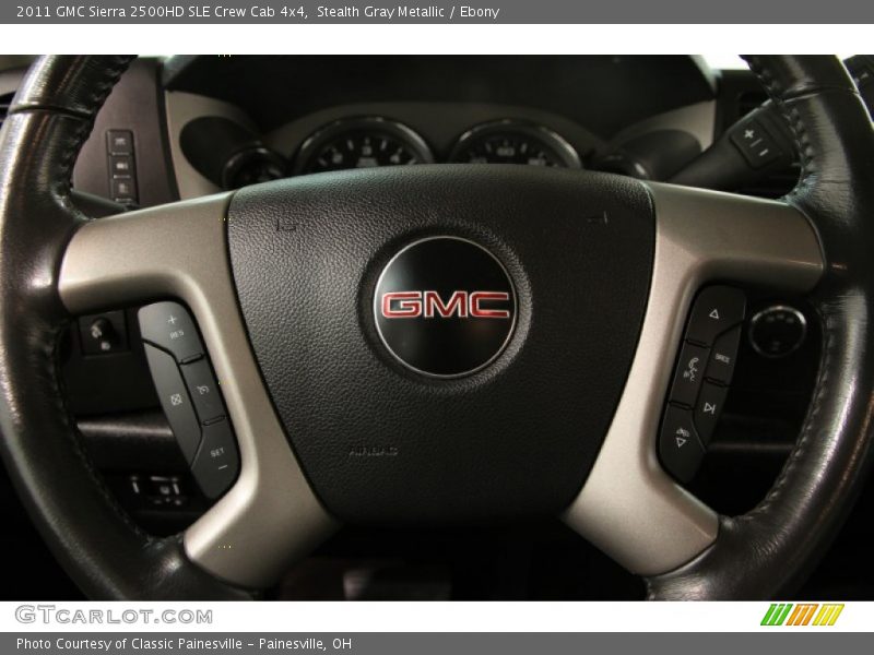 Stealth Gray Metallic / Ebony 2011 GMC Sierra 2500HD SLE Crew Cab 4x4