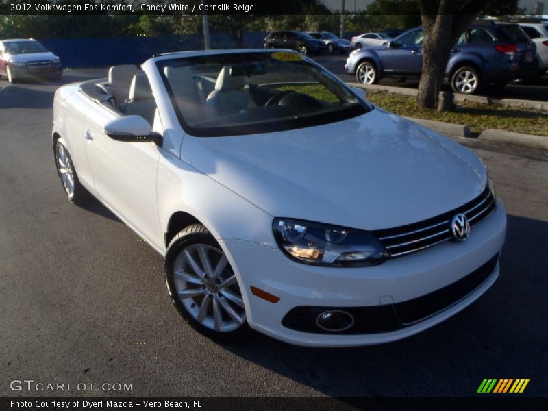 Candy White / Cornsilk Beige 2012 Volkswagen Eos Komfort