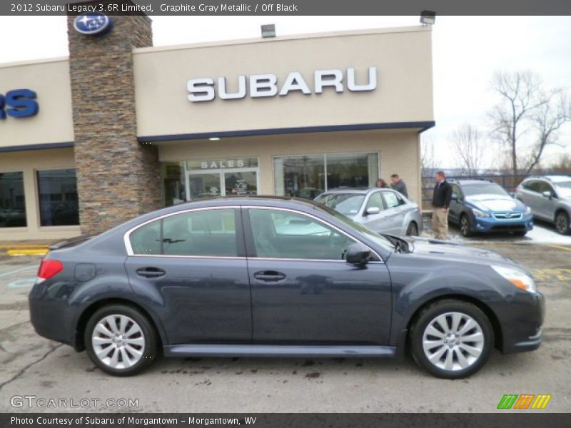 Graphite Gray Metallic / Off Black 2012 Subaru Legacy 3.6R Limited