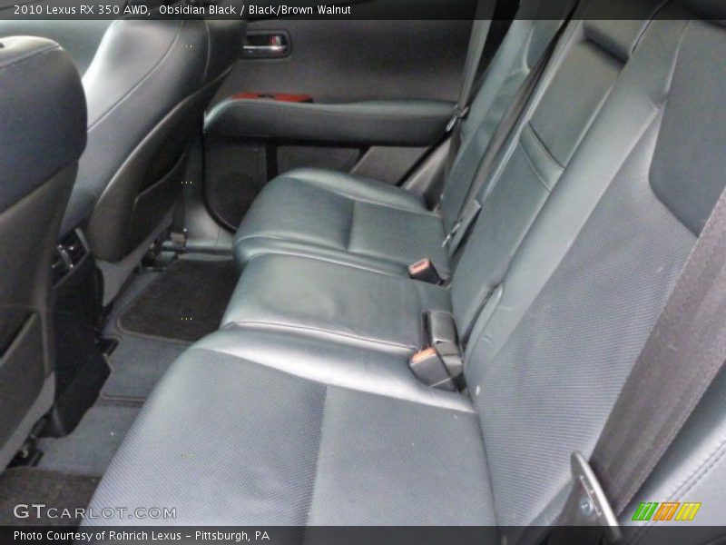 Obsidian Black / Black/Brown Walnut 2010 Lexus RX 350 AWD