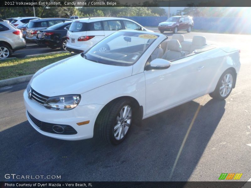 Candy White / Cornsilk Beige 2012 Volkswagen Eos Komfort