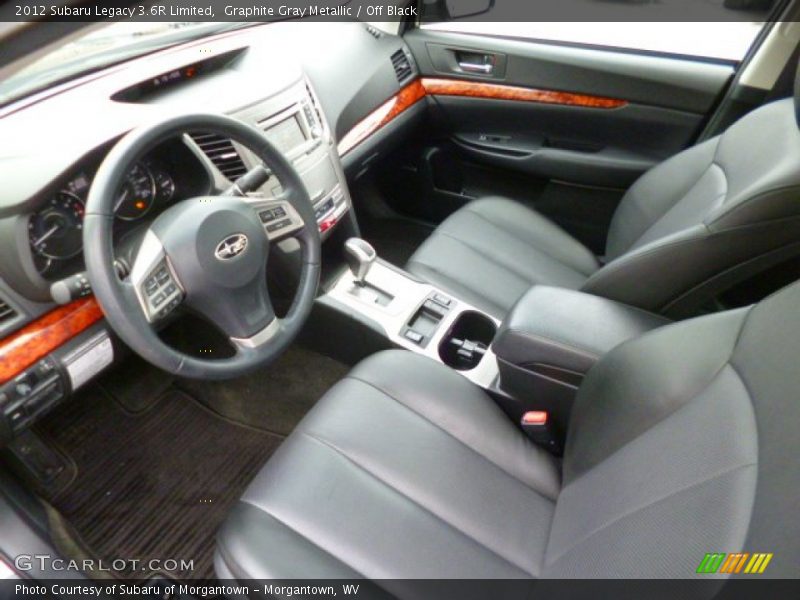 Graphite Gray Metallic / Off Black 2012 Subaru Legacy 3.6R Limited
