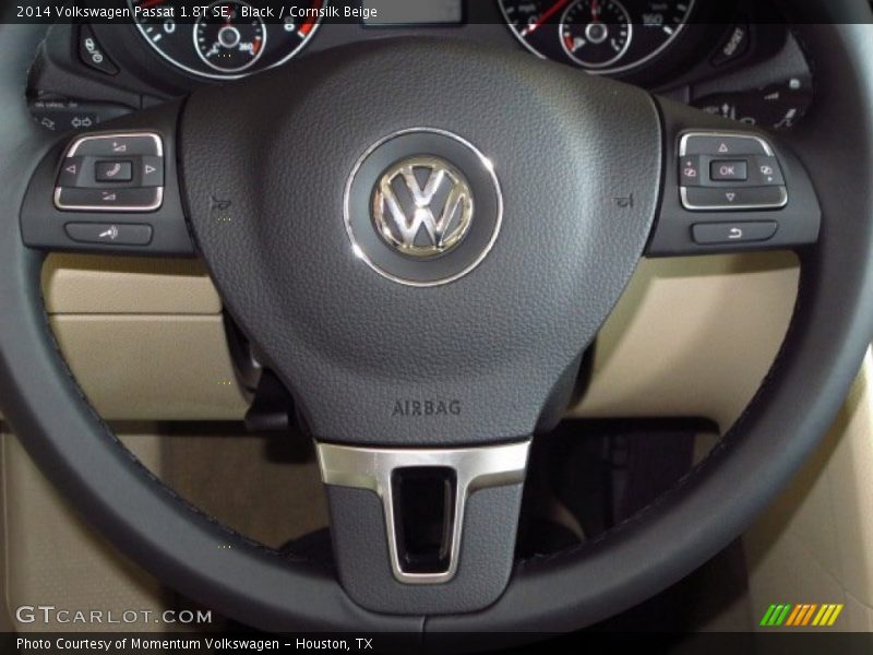 Black / Cornsilk Beige 2014 Volkswagen Passat 1.8T SE