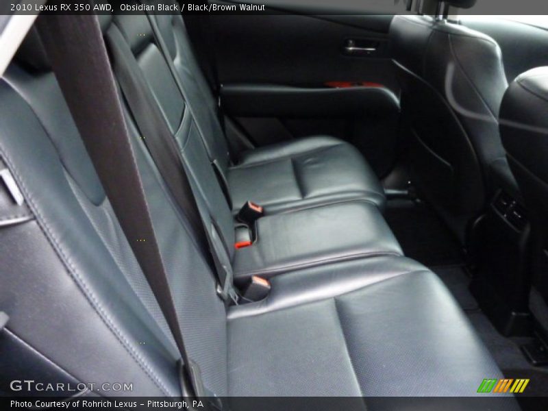 Obsidian Black / Black/Brown Walnut 2010 Lexus RX 350 AWD