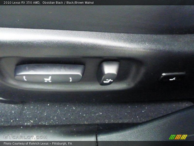 Obsidian Black / Black/Brown Walnut 2010 Lexus RX 350 AWD