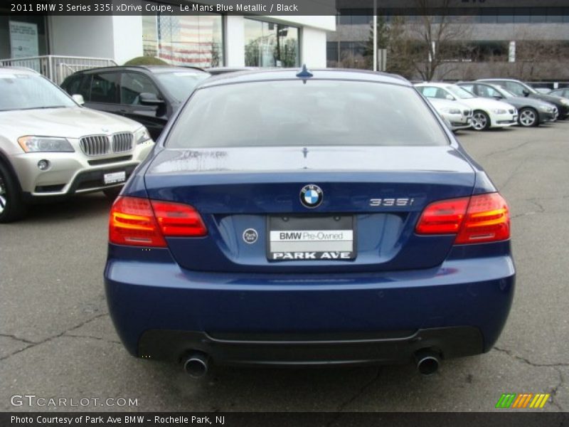 Le Mans Blue Metallic / Black 2011 BMW 3 Series 335i xDrive Coupe