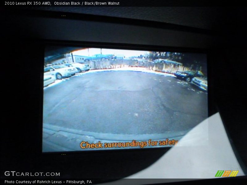 Obsidian Black / Black/Brown Walnut 2010 Lexus RX 350 AWD