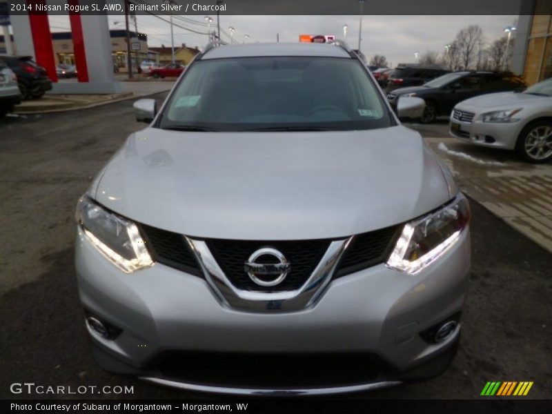 Brilliant Silver / Charcoal 2014 Nissan Rogue SL AWD