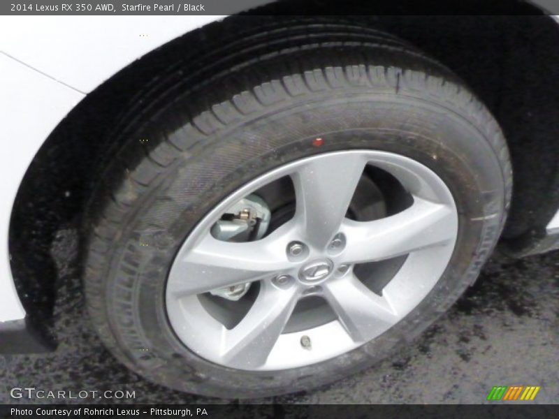 Starfire Pearl / Black 2014 Lexus RX 350 AWD