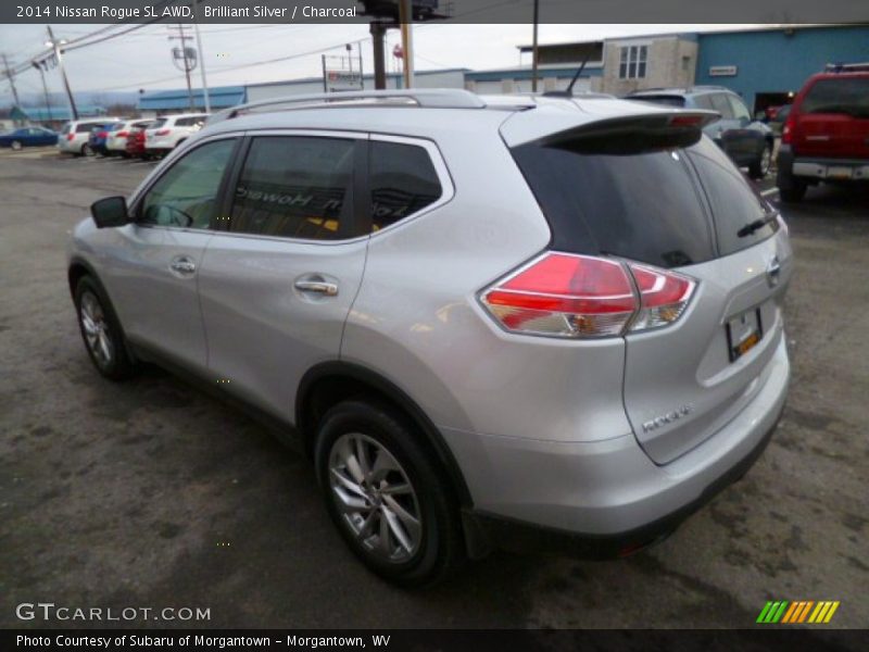 Brilliant Silver / Charcoal 2014 Nissan Rogue SL AWD