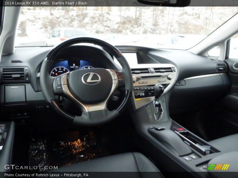 Starfire Pearl / Black 2014 Lexus RX 350 AWD