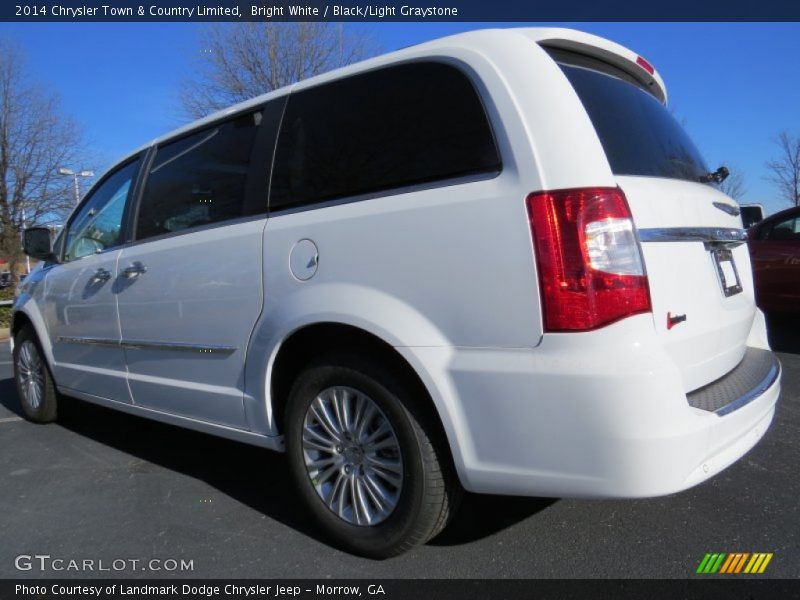 Bright White / Black/Light Graystone 2014 Chrysler Town & Country Limited
