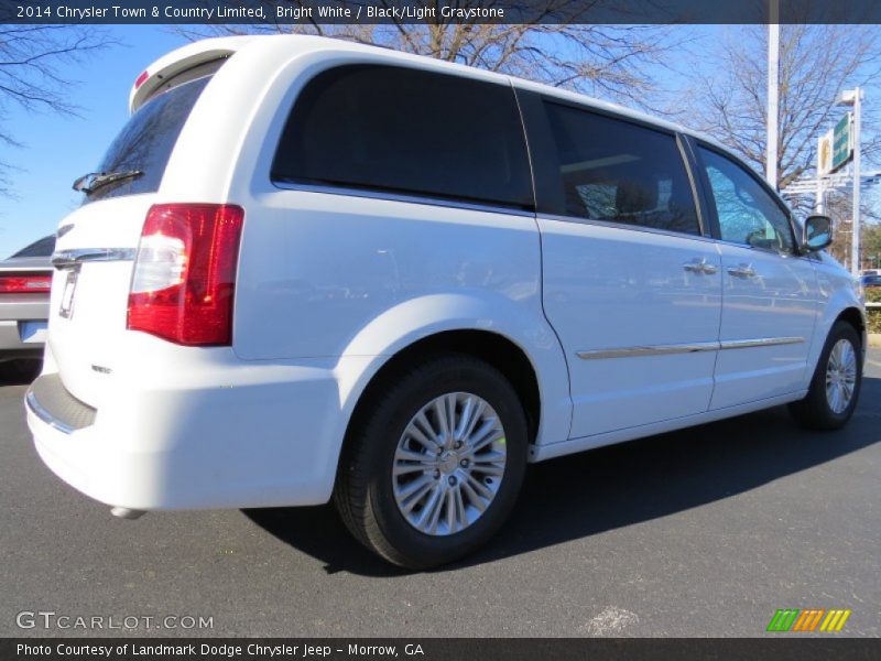 Bright White / Black/Light Graystone 2014 Chrysler Town & Country Limited