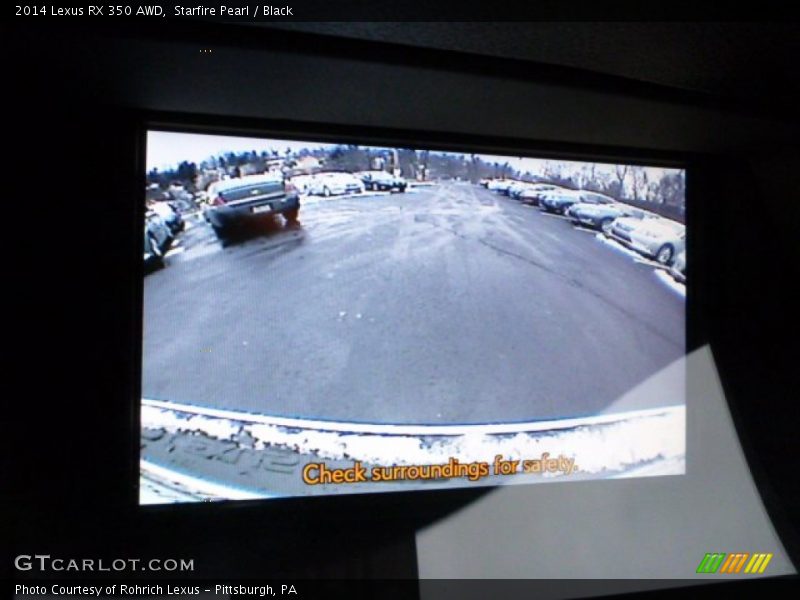 Starfire Pearl / Black 2014 Lexus RX 350 AWD