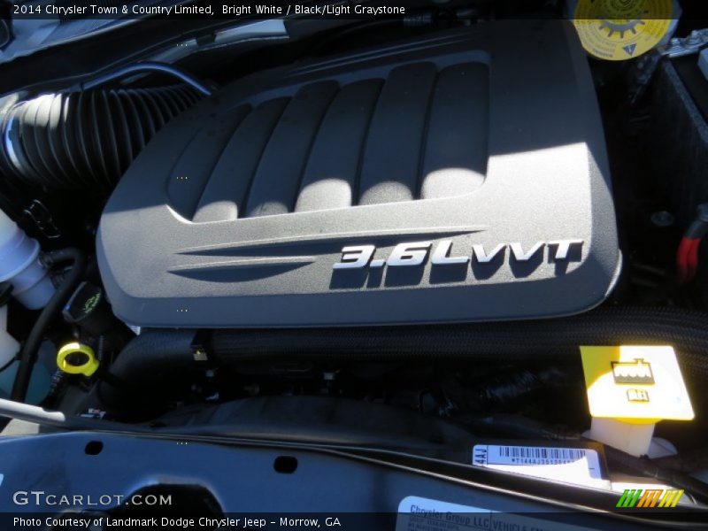 Bright White / Black/Light Graystone 2014 Chrysler Town & Country Limited