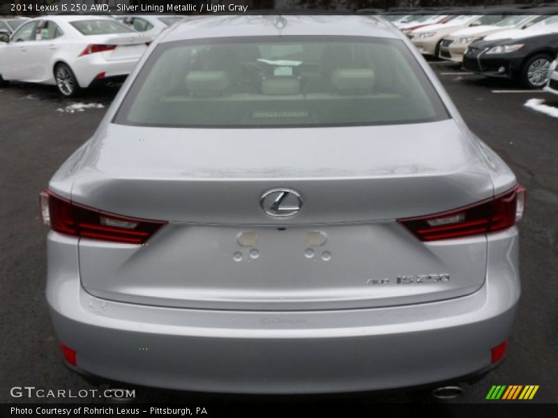 Silver Lining Metallic / Light Gray 2014 Lexus IS 250 AWD