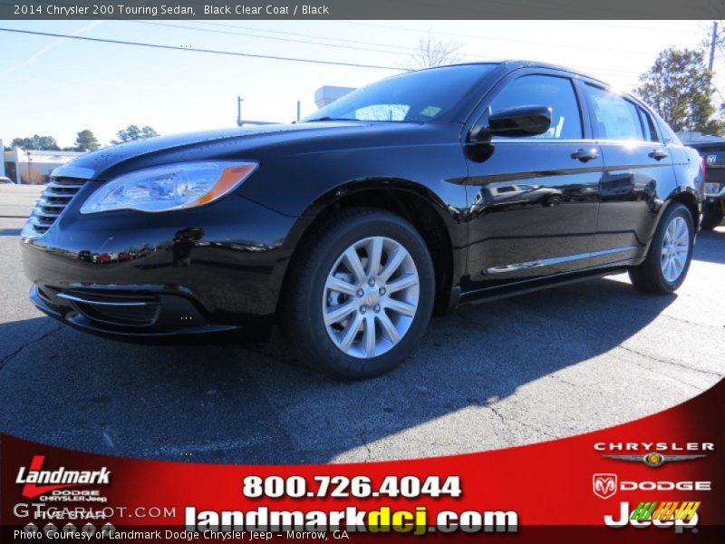 Black Clear Coat / Black 2014 Chrysler 200 Touring Sedan