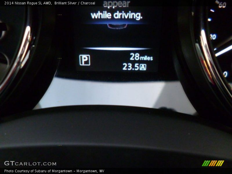 Brilliant Silver / Charcoal 2014 Nissan Rogue SL AWD