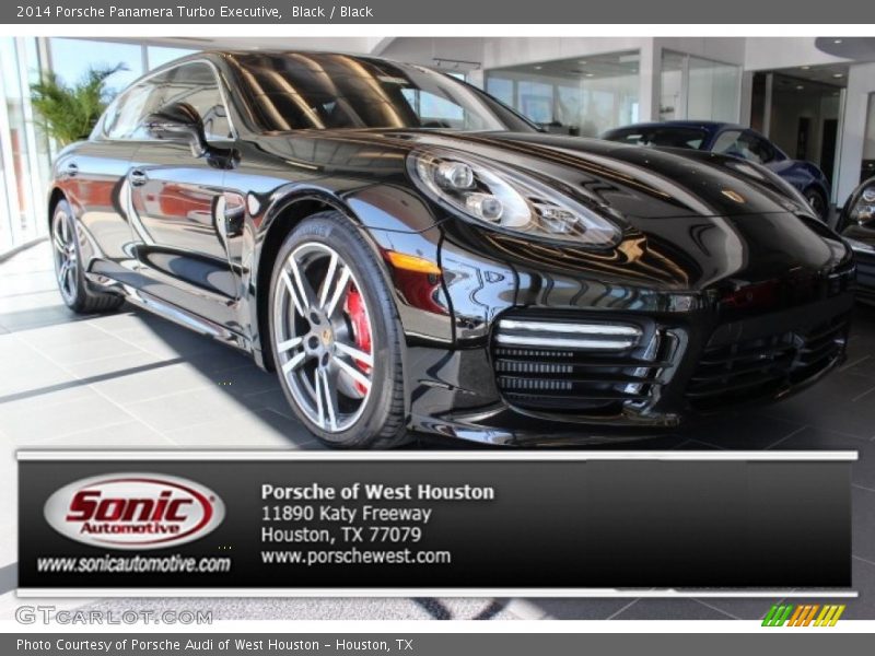 Black / Black 2014 Porsche Panamera Turbo Executive